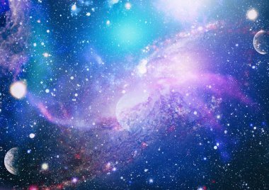 Yıldız tozu ve nebula alanı. Galaksi yaratıcı geçmişi. Bu görüntünün elementleri NASA tarafından desteklenmektedir.