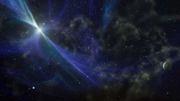Supernova Explosão Nebulosa Estelar Brilhante Galáxia Distante Fogos Artifício Ano — Fotografia de Stock