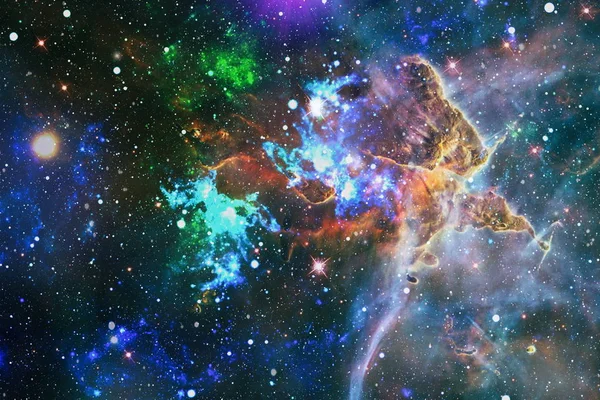 Far Being Shone Nebula Star Field Space Elements Image Furnished — Stock Photo, Image