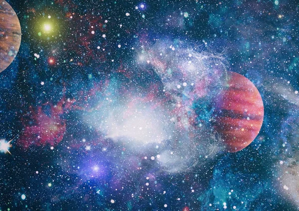 Estelar Espaço Nebuloso Galaxy Fundo Criativo Elementos Desta Imagem Fornecidos — Fotografia de Stock