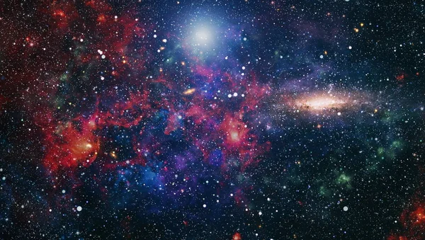 Sternenstaub Und Nebel Galaxie Kreativen Hintergrund Elemente Dieses Von Der — Stockfoto