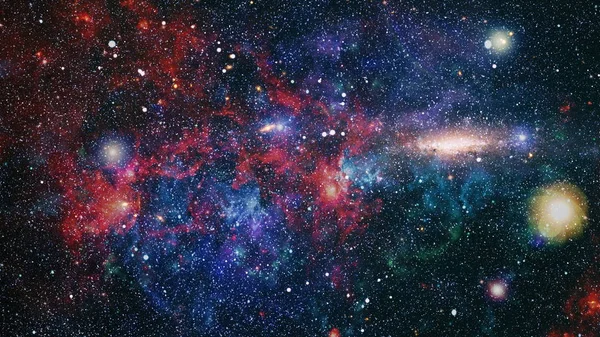 Robbanás Szupernóva Fényes Csillag Köd Távoli Galaxisban Szilveszteri Tűzijáték Absztrakt — Stock Fotó