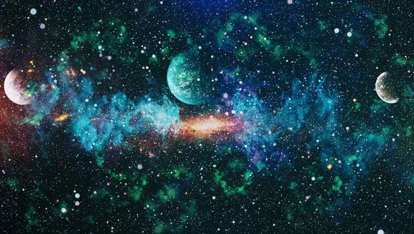 爆発超新星 明るい星の星雲です 遠くの銀河 新年の花火 抽象的なイメージ Nasa から提供されたこのイメージの要素 — ストック写真
