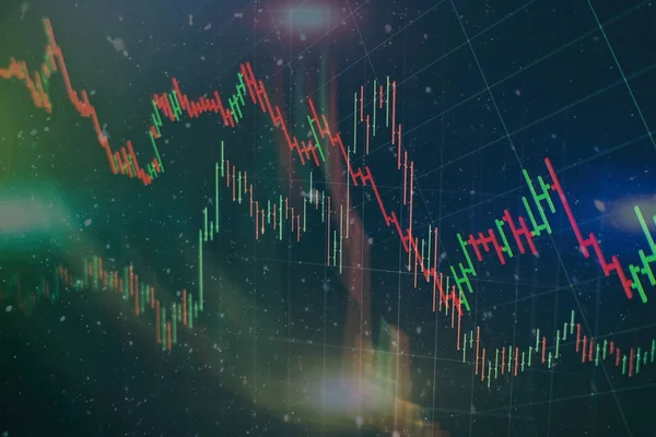 Forx ticaret grafiği ve şamdan şeması finansal yatırım konseptine uygundur. Ekonomik trendler iş fikri ve tüm sanat tasarımı için arka plan. Soyut finans arkaplanı