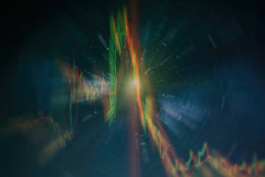 Forx ticaret grafiği ve şamdan şeması finansal yatırım konseptine uygundur. Ekonomik trendler iş fikri ve tüm sanat tasarımı için arka plan. Soyut finans arkaplanı