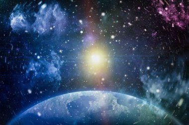 Samanyolu yıldız ve boşluk. Yeni panoramik derin uzaya seyir büyük. Karanlık gece gökyüzüne yıldızlarla dolu. Uzayda Bulutsusu. Derin uzay sırları.