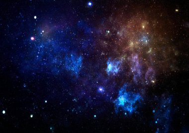 Yüksek çözünürlüklü yıldız alanı. Yıldızlı uzay arka plan dokusu. Renkli Yıldızlı Gece Gökyüzü Dış Uzay arkaplanı