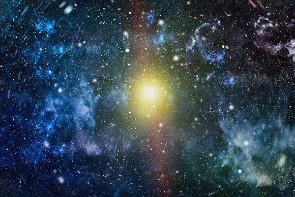 Via Láctea galáxia com estrelas e espaço. Nova grande panorâmica olhando para o espaço profundo. Céu noturno escuro cheio de estrelas. A nebulosa no espaço. Segredos do espaço profundo . — Fotografia de Stock