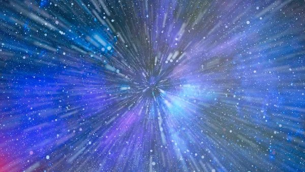 星と宇宙の天の川銀河。新しい大規模なパノラマに探して深宇宙。暗い夜満天の星空。宇宙の星雲です。深宇宙の秘密. — ストック写真