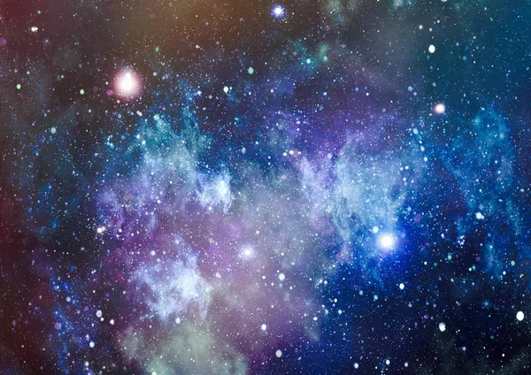 Awesome beautiful nebula somewhere in outer space. Colorful space
