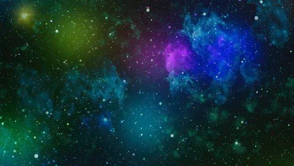 Дивовижна красива туманність десь у космосі. Барвистий простір — стокове фото