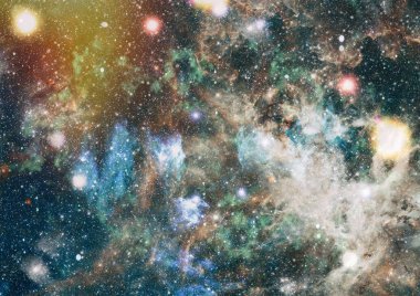 alan arka plan soyut. Gece gökyüzünde yıldızlar ve bulutsu. Nasa tarafından döşenmiş bu görüntü unsurları