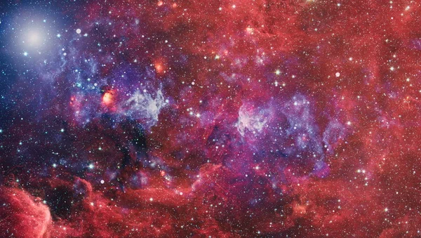 Nebula ve galaksiler uzayda. Gezegen ve Gökada - Bu görüntünün elementleri NASA tarafından desteklenmektedir — Stok fotoğraf