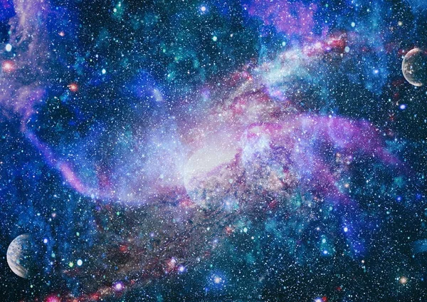 Bolygók, csillagok és galaxisok a világűrben, amelyek megmutatják az űrkutatás szépségét. A NASA által biztosított elemek . — Stock Fotó