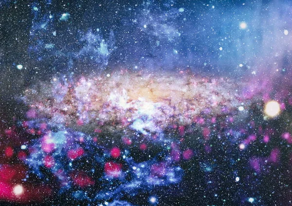 Planets, stars and galaxies in outer space showing the beauty of space exploration. Elements furnished by NASA . — Stock Photo, Image