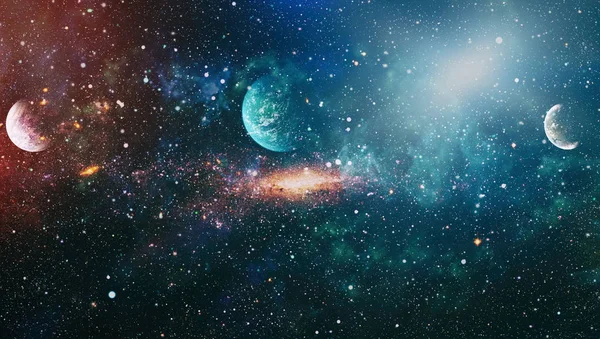Планети, зірки і галактики в космосі показують красу дослідження космосу. Елементи, надані НАСА . — стокове фото