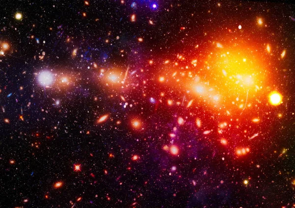 alan arka plan soyut. Gece gökyüzünde yıldızlar ve bulutsu. Nasa tarafından döşenmiş bu görüntü unsurları