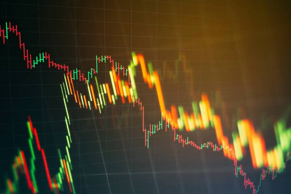 Business graph background: Analysis business accounting on info sheets. Businessman hand working on analyzing investment charts for Gold market, Forex market and Trading market.