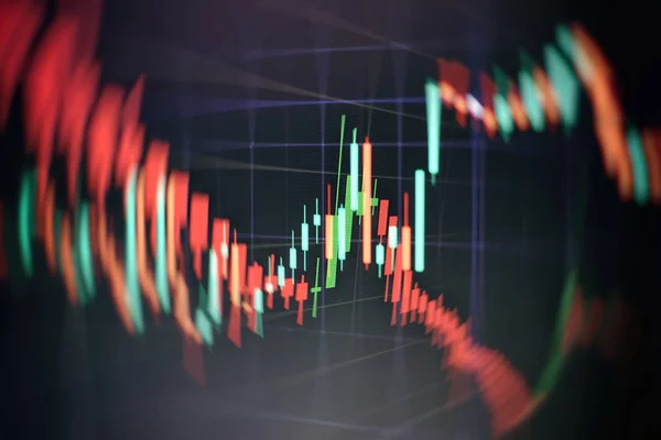 Elemezve devizapárokkal, árucikkekkel, részvények, kötvények és a feltörekvő piacok: a diagramok és Adatlap — Stock Fotó