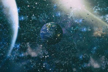 alan birçok ışık yılı uzakta dünya. Nasa tarafından döşenmiş bu görüntü unsurları