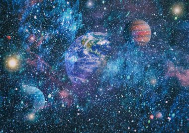 alan birçok ışık yılı uzakta dünya. Nasa tarafından döşenmiş bu görüntü unsurları