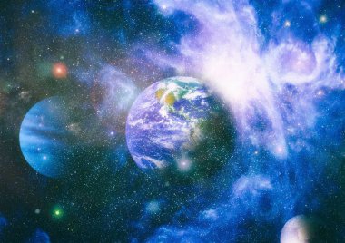 alan birçok ışık yılı uzakta dünya. Nasa tarafından döşenmiş bu görüntü unsurları