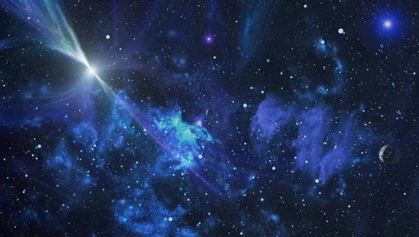 Espaço muitos anos-luz longe da Terra. Elementos desta imagem fornecidos pela NASA — Fotografia de Stock