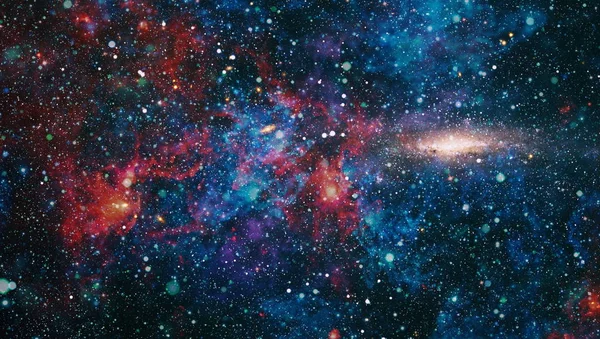 距离地球很远的地方有许多光年。由 Nasa 提供的这幅图像的元素 — 图库照片