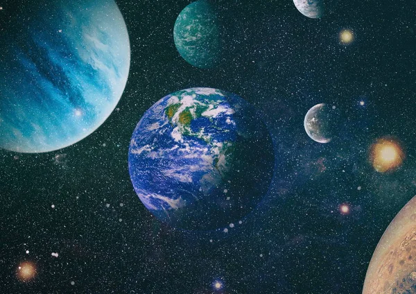 Ruimte veel lichtjaren ver van de aarde. Elementen van dit beeld ingericht door Nasa — Stockfoto