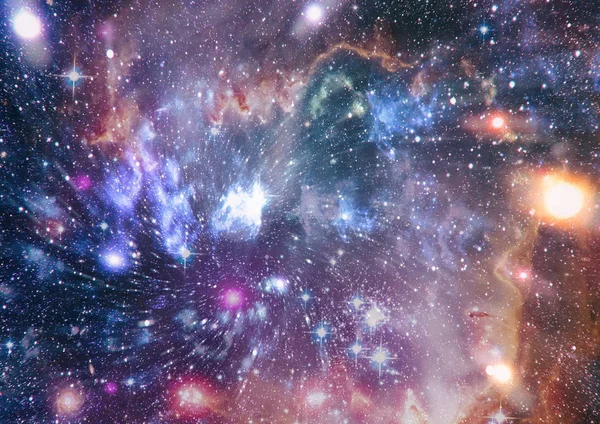 Planetas, estrellas y galaxias en el espacio exterior que muestran la belleza de la exploración espacial. Elementos proporcionados por la NASA — Foto de Stock