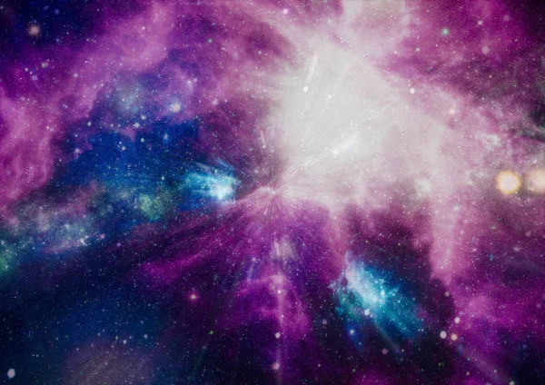 อวกาศหลายปีแสงไกลจากโลก องค์ประกอบของภาพนี้ที่จัดทําโดยนาซ่า — ภาพถ่ายสต็อก