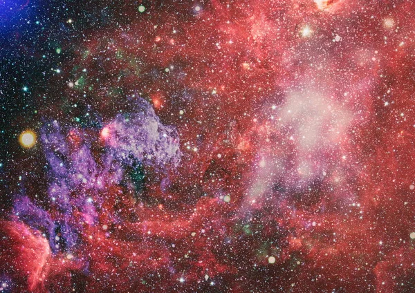 Galáxias, nebulosas e estrelas no universo, nuvens de névoa em fundos coloridos brilhantes. Elementos desta imagem fornecidos pela NASA — Fotografia de Stock