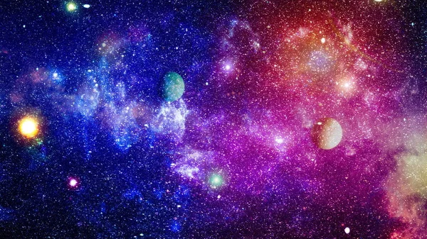 Szép hely, a galaxis, a csillag a sötét háttér előtt légkört. Deep space art. Galaxisok, a nebulas és a csillagok az univerzumban. Ez a kép a Nasa berendezett elemei — Stock Fotó