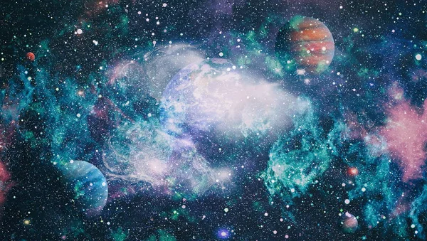 Spazio molti anni luce lontano dalla Terra. Elementi di questa immagine forniti dalla NASA — Foto Stock
