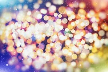 Bokeh çok renkleri, Festival ışıklar bokeh arka plan, Defocused bokeh ışıklar, bulanık bokeh, Bokeh ışık antika arka plan, soyut renkli ufuk nokta, yumuşak odak ile