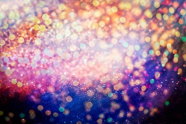 Magic Background Color Festive Background Natural Bokeh Bright Golden Lights — Stock Photo, Image