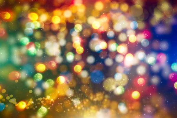 Bokeh Com Multi Cores Festive Luzes Bokeh Fundo Desfocado Bokeh — Fotografia de Stock