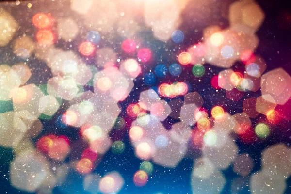 Fundo Mágico Com Cor Fundo Festivo Com Bokeh Natural Luzes — Fotografia de Stock