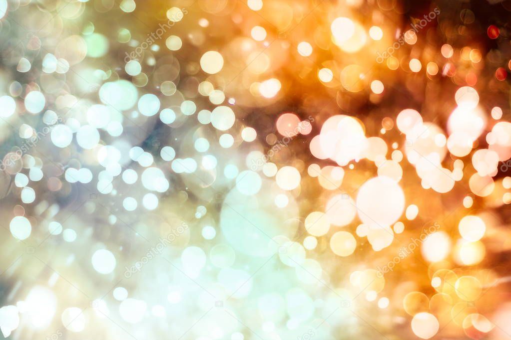 Bright light spots abstract bokeh blurred texture background