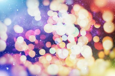 Parlak ışık soyut bokeh bulanık doku arka plan Spotlar