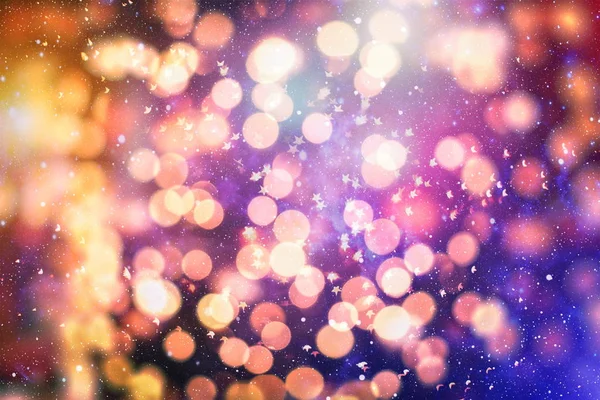 Bokeh Met Multi Kleuren Feestelijke Lights Bokeh Achtergrond Defocused Bokeh — Stockfoto