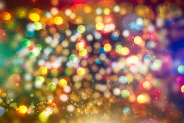 Bokeh Mit Mehreren Farben Festliche Lichter Bokeh Hintergrund Defokussierte Bokeh — Stockfoto