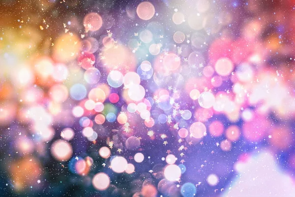 Bokeh Mit Mehreren Farben Festliche Lichter Bokeh Hintergrund Defokussierte Bokeh — Stockfoto