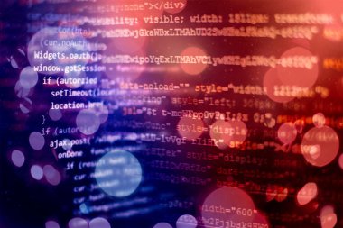 Programlama ve kodlama teknolojileri geliştiriyoruz. Ofiste web siteleri kodları üzerinde çalışan geliştirici.