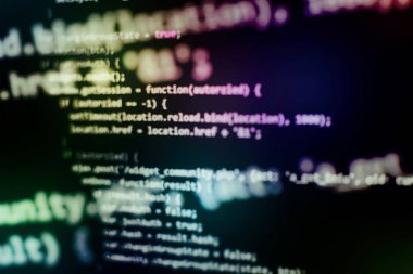 Programlama ve kodlama teknolojileri geliştiriyoruz. Ofiste web siteleri kodları üzerinde çalışan geliştirici.