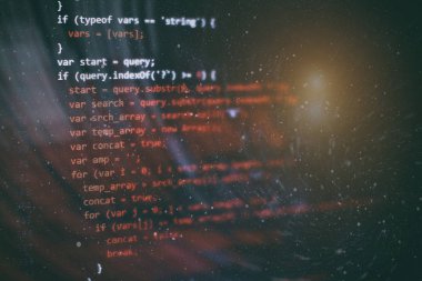 Web sitesi geliştirme için editör HTML5. Dizüstü ekran closeup fotoğraf web sitesi HTML kodu.