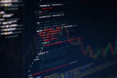 Dizüstü bilgisayarda Web programlama fonksiyonları. Bu iş. Python kod bilgisayar ekranı.