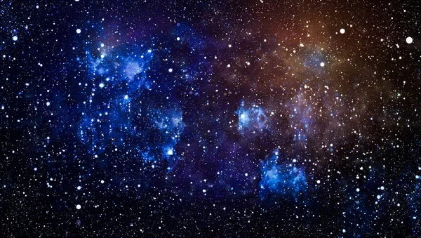 New large panoramic looking into deep space. Dark night sky full of stars. The nebula in outer space. Secrets of deep space.