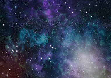 Yıldız dolu gökyüzü. Uzay yıldızları. Cosmos uzay yıldızları, yüksek çözünürlüklü yıldız alanı arka plan. Starry dış mekan arka plan dokusu. Renkli Starry gece gökyüzü dış uzay arka plan