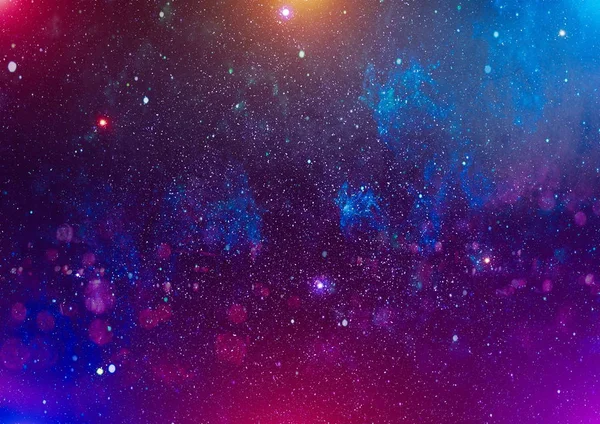 별입니다 코스모스 배경입니다 빛나는 텍스처입니다 다채로운 빛나는 — 스톡 사진